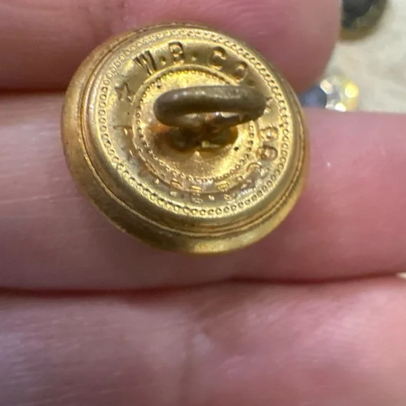 Vintage WW2 US Star American Legion Gold Tone Enamel Buttons & Pins Lot
